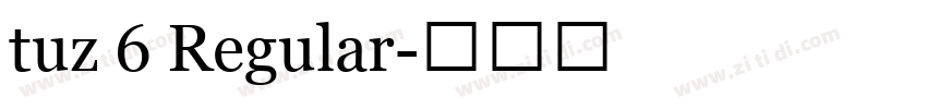 tuz 6 Regular字体转换